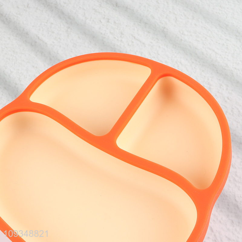 Low price silicone children tableware plate for sale