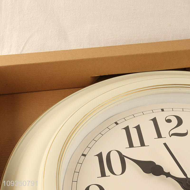 China wholesale round wall clock hanging clock