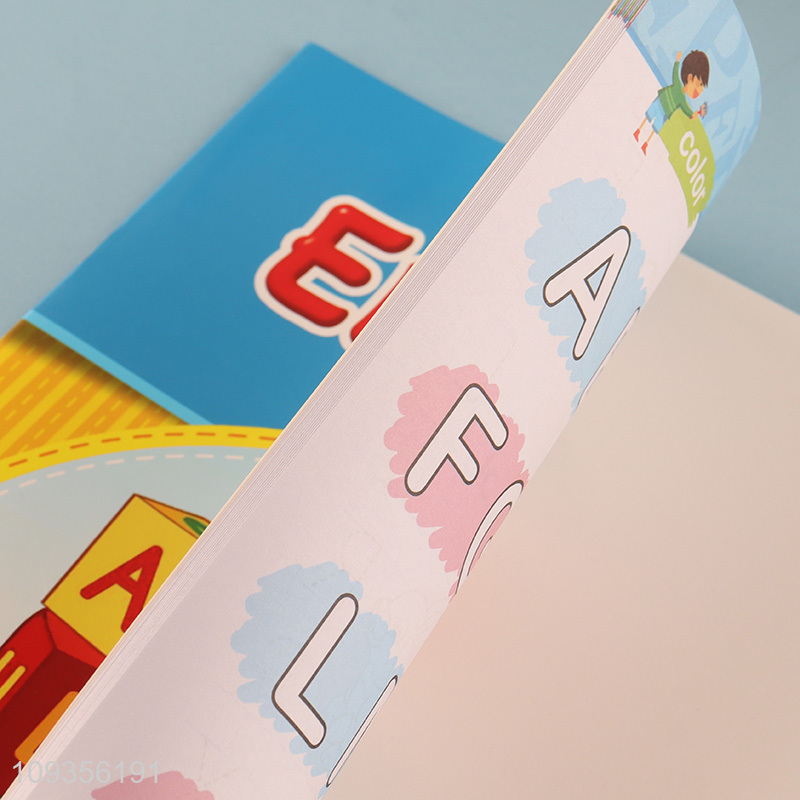 China supplier 24pages children English letter learning book