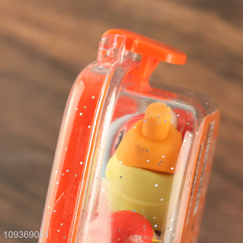 China wholesale creative children school stationery eraser set