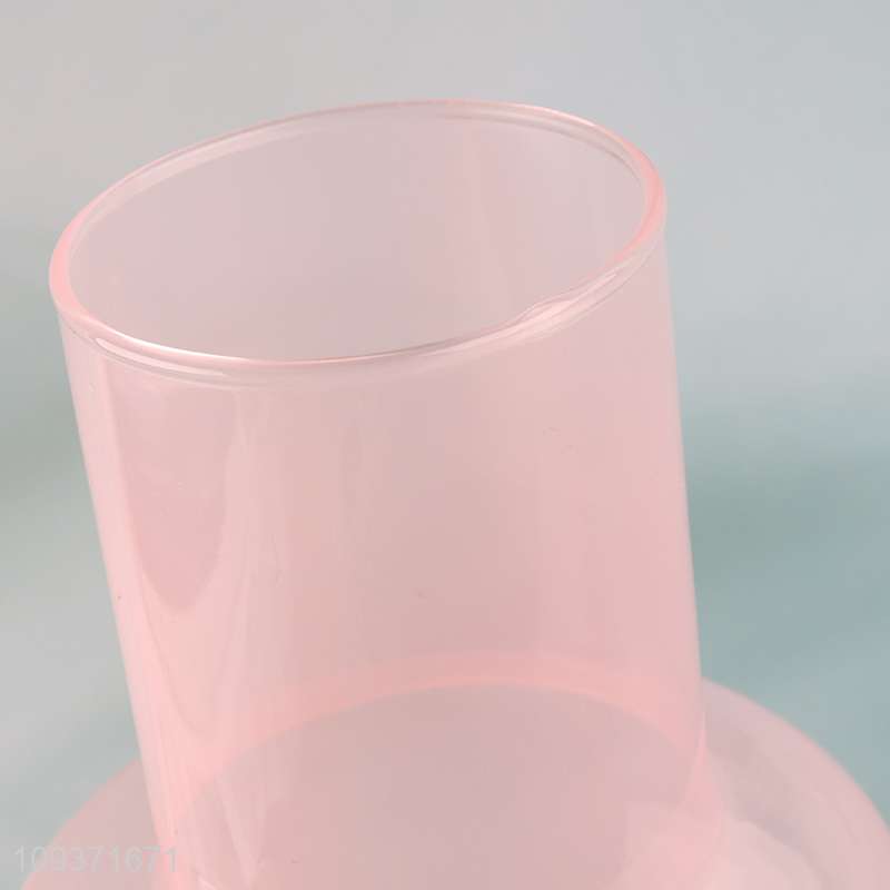 Low price pink home decor flower vase for sale