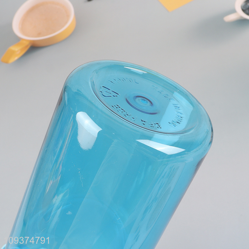Online wholesale blue plastic water bottle drinking bottle