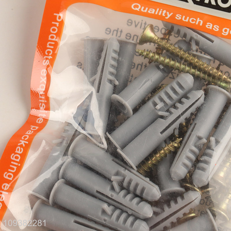 Best selling 20pcs plastic expansion tube+nails set