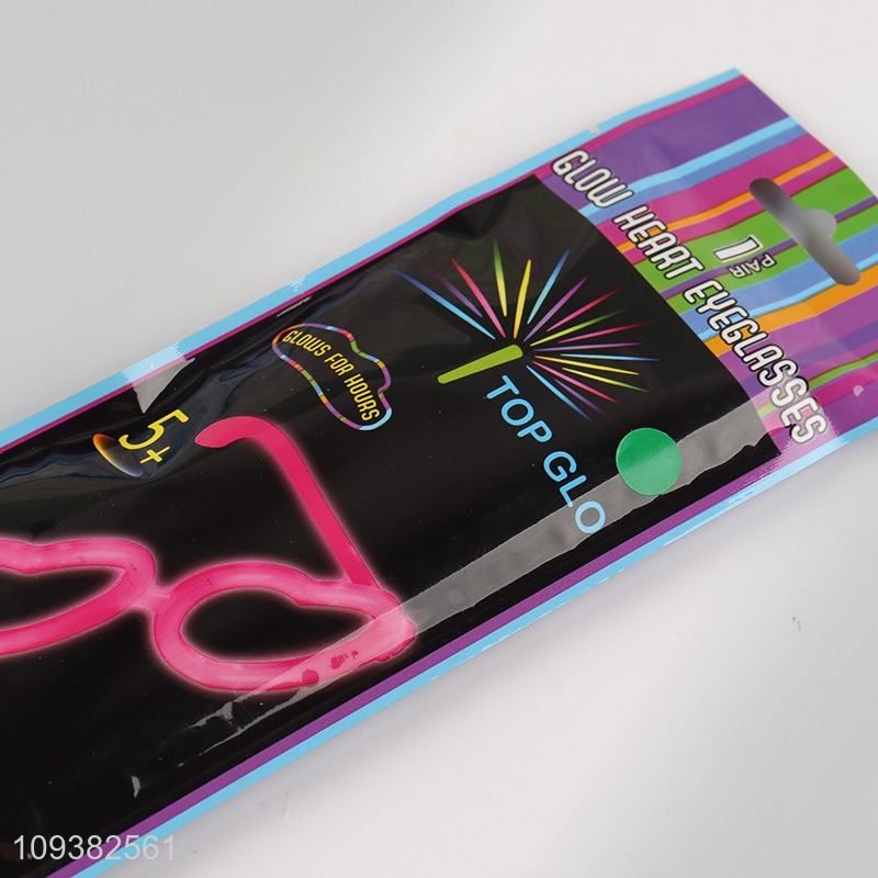 Good selling party supplies glow heart glasses