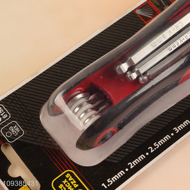 Factory price 8pc ball head hex key wrenches set