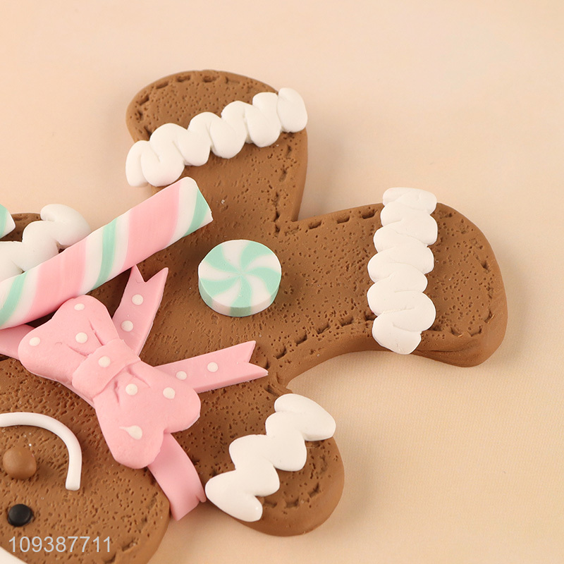 China supplier gingerbread man hanging ornament decoration for Christmas