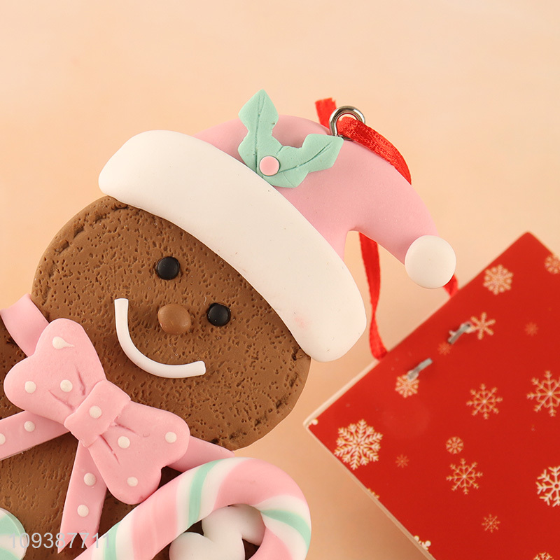 China supplier gingerbread man hanging ornament decoration for Christmas