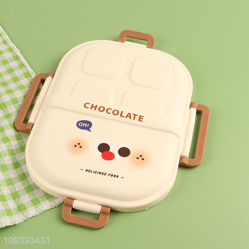 New style plastic lunch box with cute cartoon design