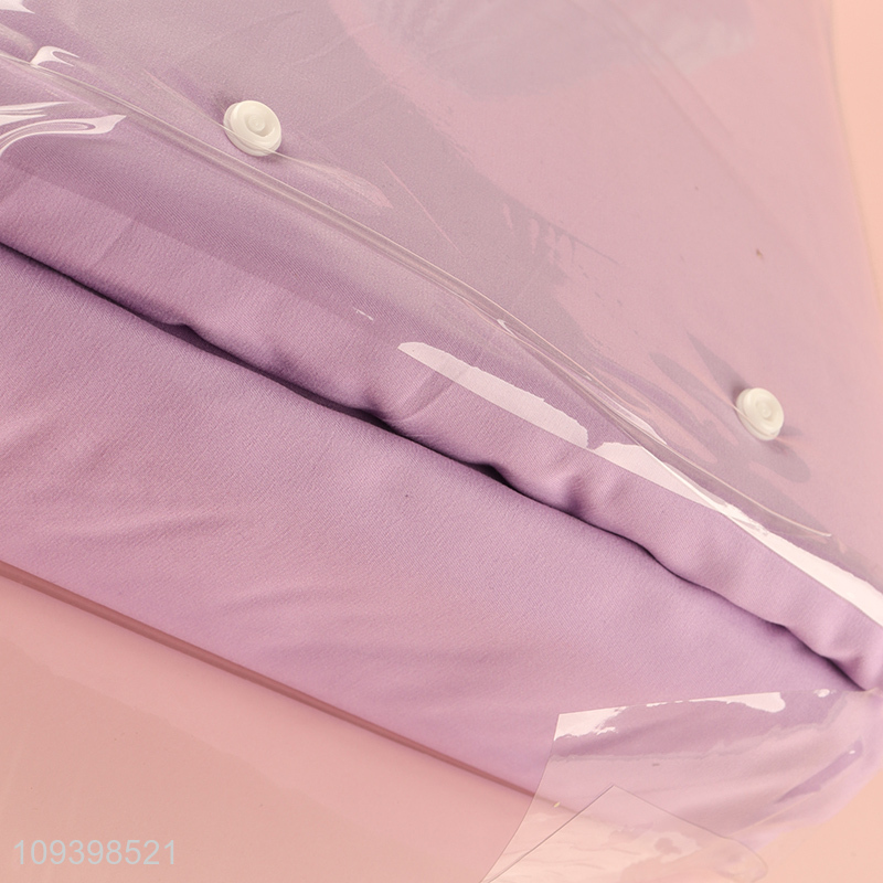 Factory direct sale purple brushed fabric bedding set