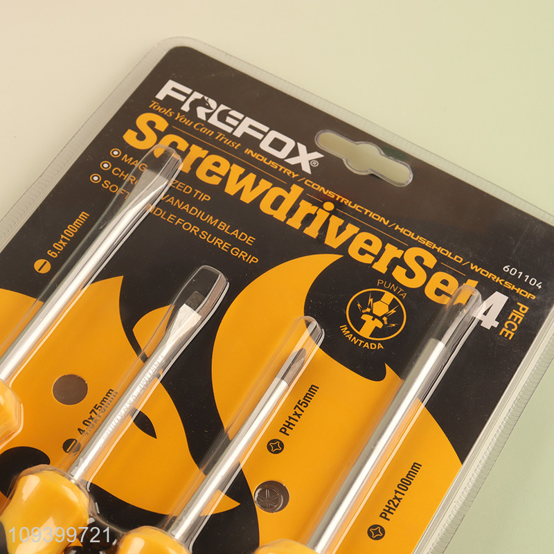 Low price 4pcs screwdriver set for diy projects