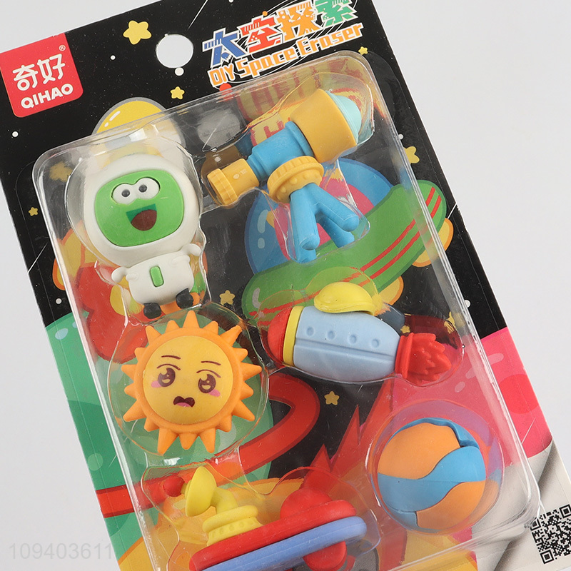 Top sale cartoon school kids stationery 3d eraser