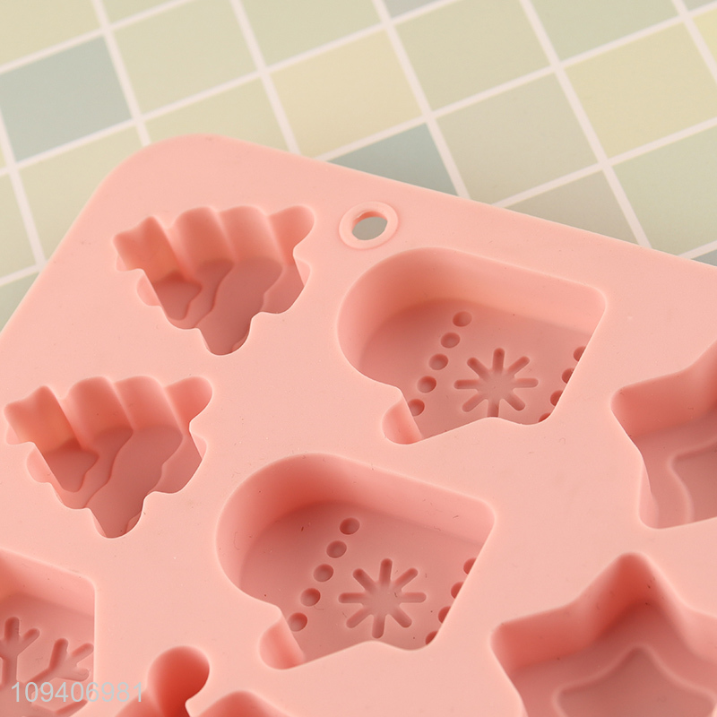 Factory supply Christmas mini silicone cake mold chocolate mold