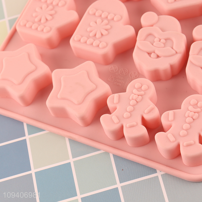 Factory supply Christmas mini silicone cake mold chocolate mold