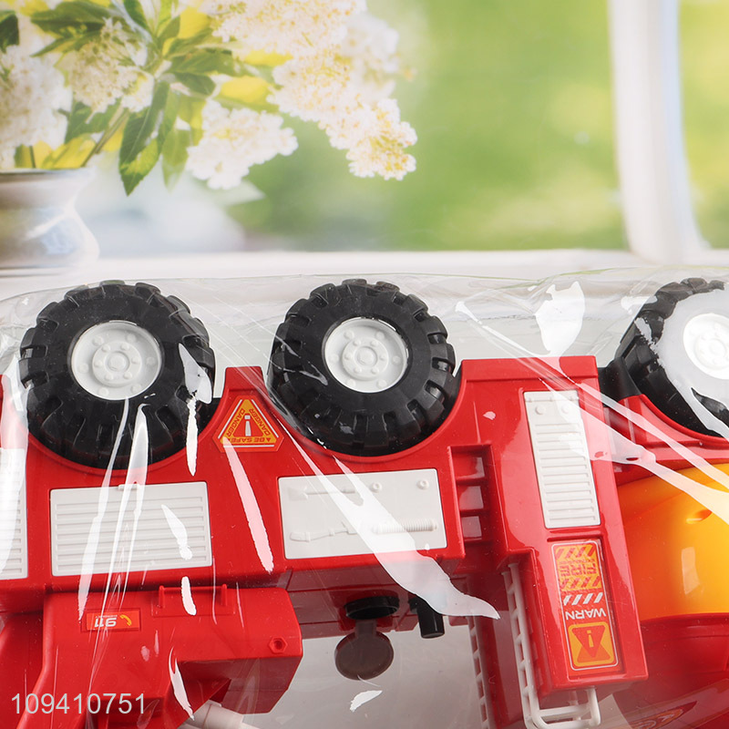 China wholesale cute cartoon fire engine ladder vehicle toy