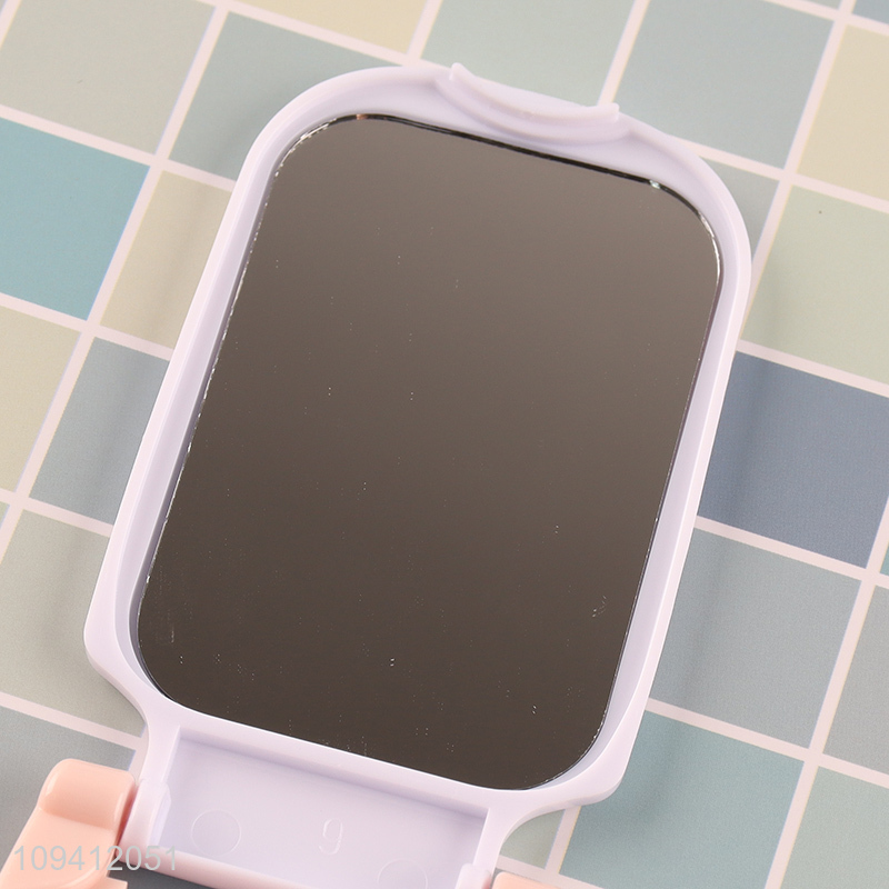 Hot selling portable makeup mirror with hair comb