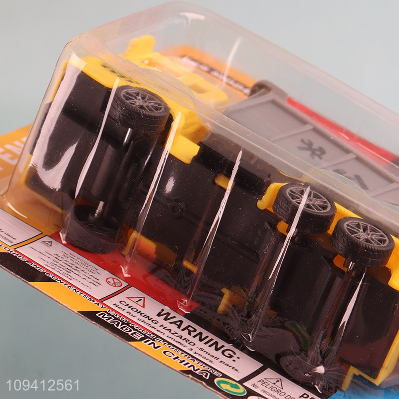 China factory pull back engineering vehicle toys