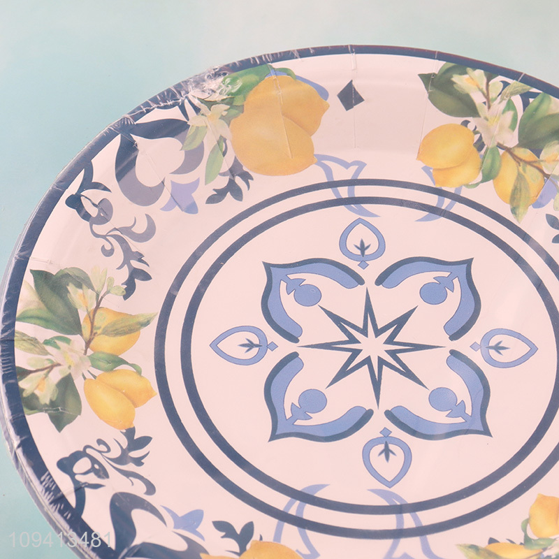 Top quality round eco-friendly disposable paper plate