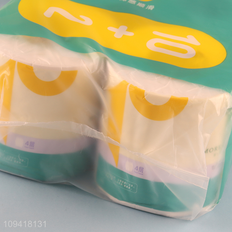 Low price 4-layer household soft toilet tissue