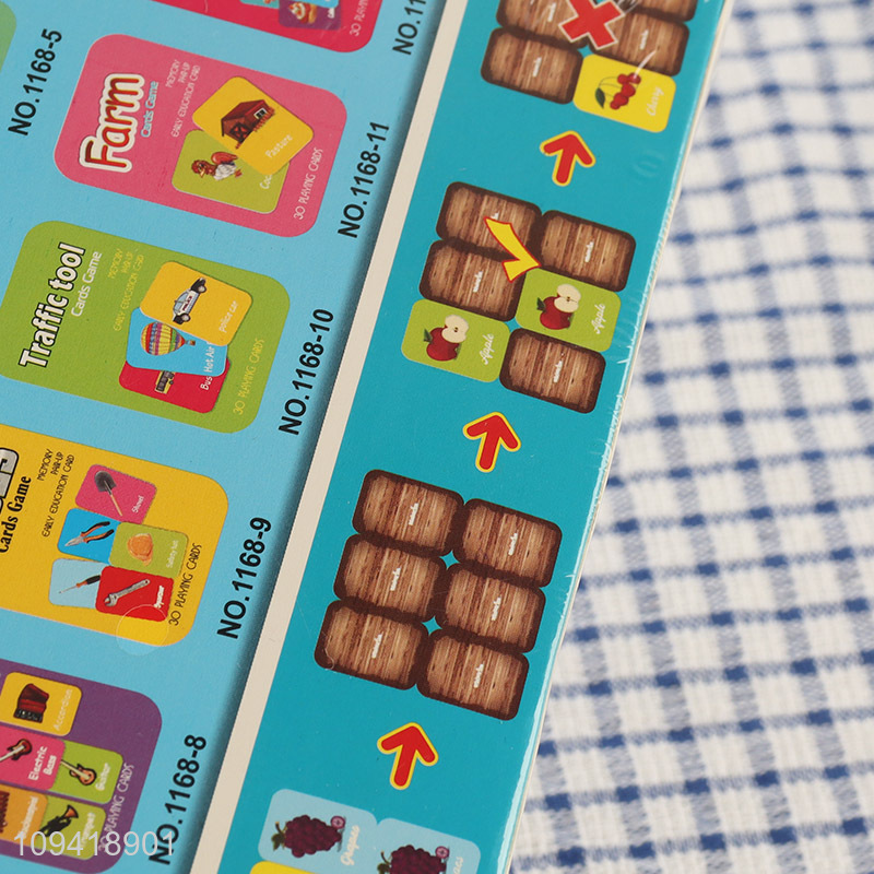 Good selling memory matching board game for kids learning