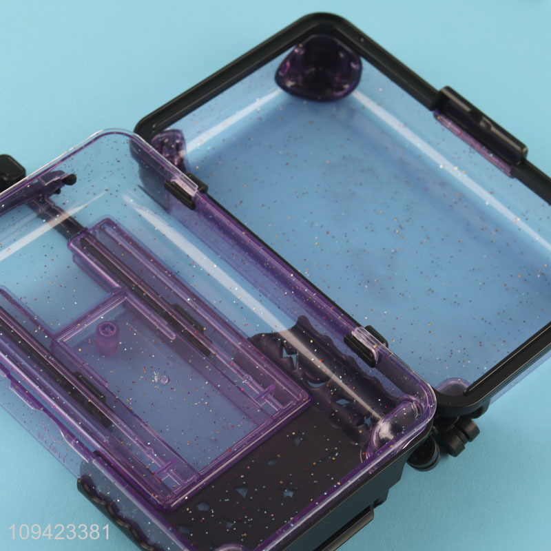Good quality plastic desktop organizer storage box