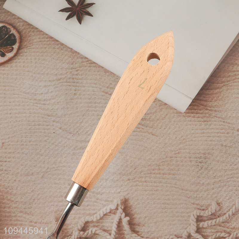 Top selling palette knife painting knife with wooden handle