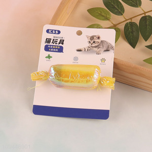 Wholesale candy shape catnip <em>cat</em> play <em>toy</em>