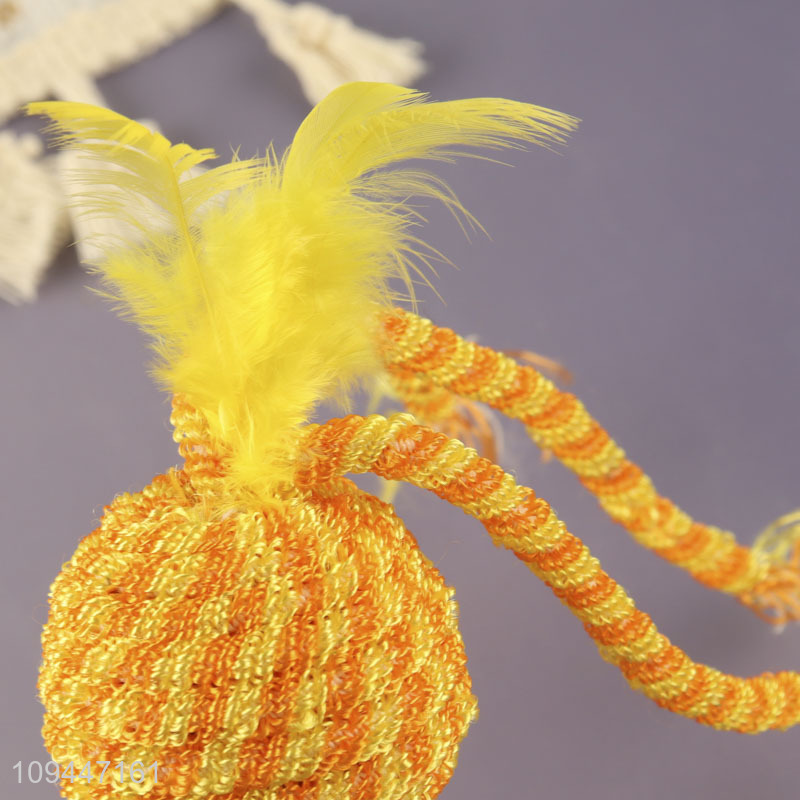 Top products interactive rope ball cat chew toy