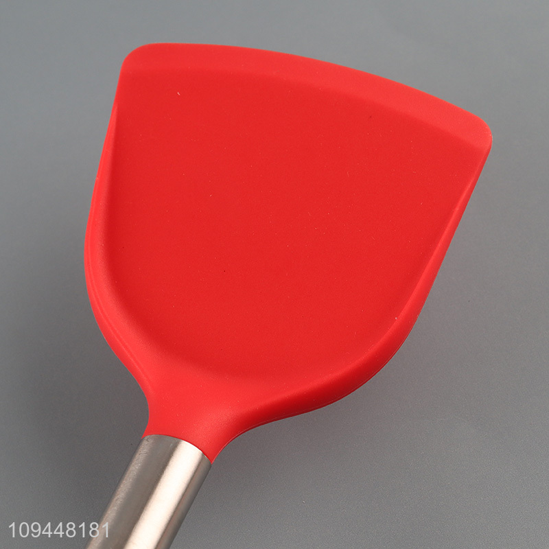Top selling silicone kitchen utensil slotted spoon