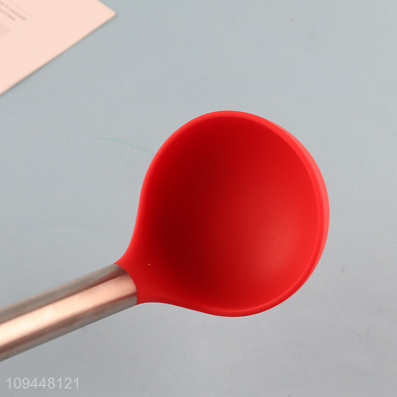 Latest products silicone kitchen utensil soup ladle
