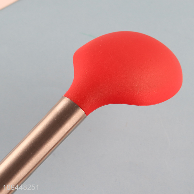 Factory price silicone kitchen utensil basting spoon