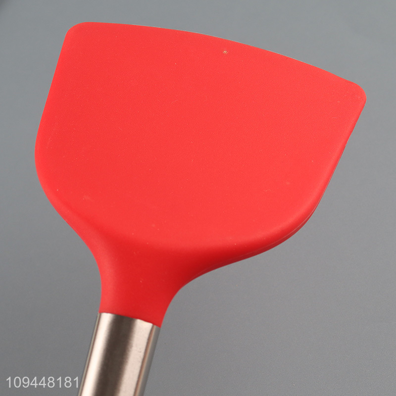Top selling silicone kitchen utensil slotted spoon
