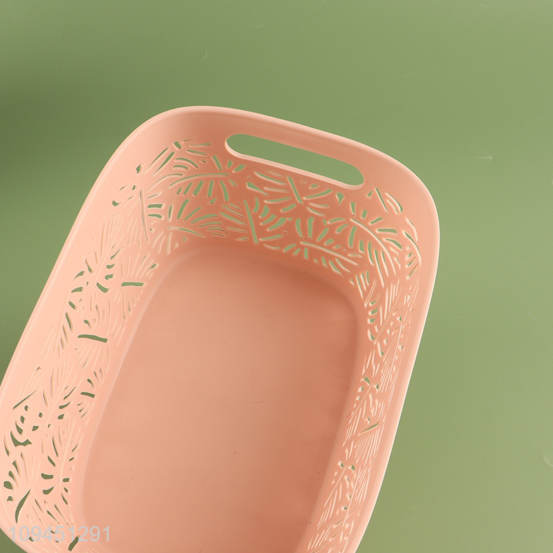 China wholesale hollow storage basket with lid