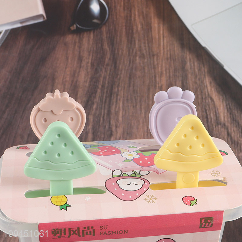 Good selling cartoon fruits series ice mould popsicle mold