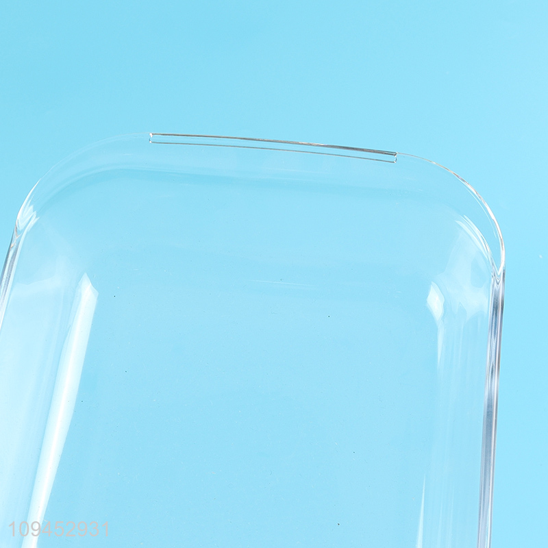 China factory clear glass baking pan for kitchen