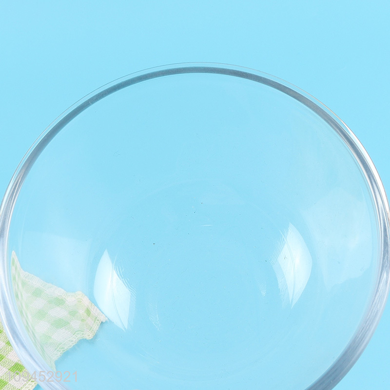 Latest products   clear round glass bowl for home restaurant