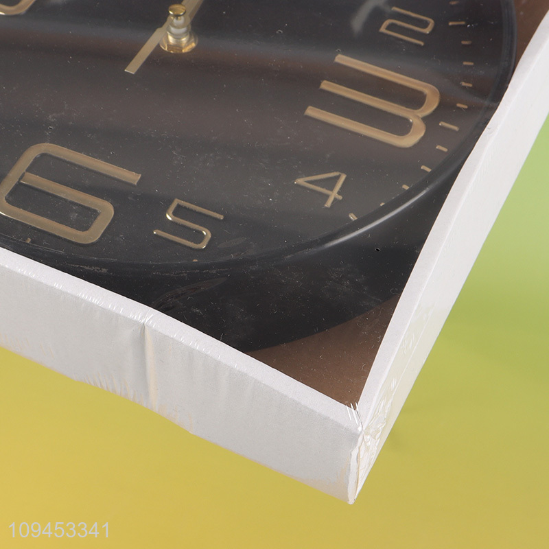 China products black wall clocks hanging clocks for sale