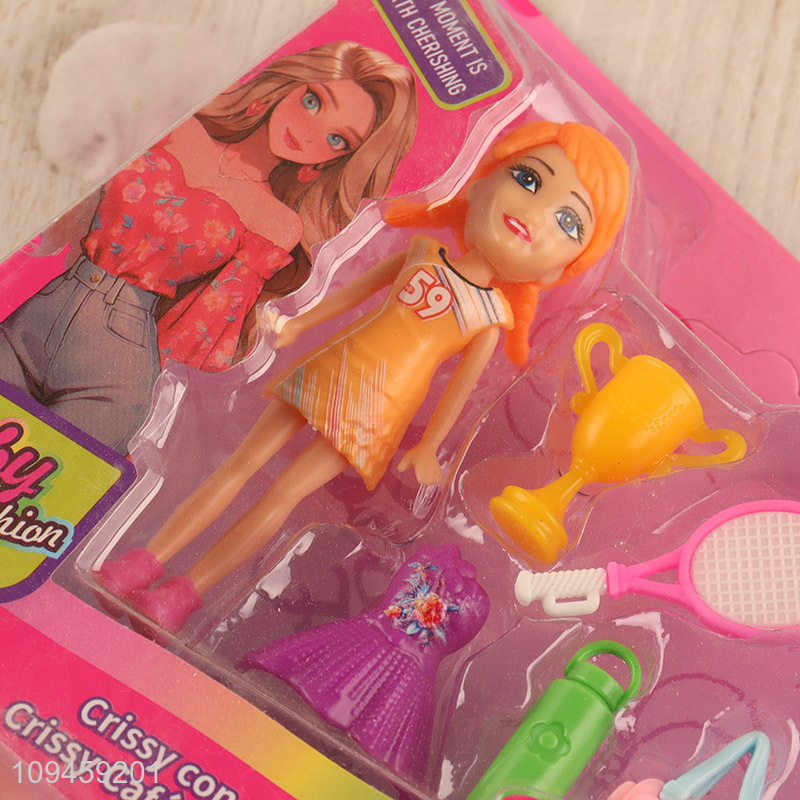 Hot products 3.5 inch dress up doll for kids