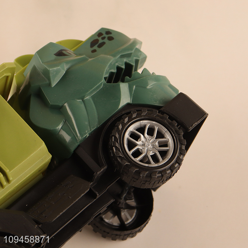 Best selling dinosaur sliding tipping bucket car toy