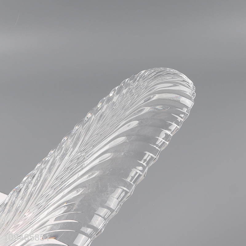 Hot items clear glass dining plate for tableware