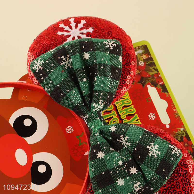 Low price cute christmas hair hoop hair accessories