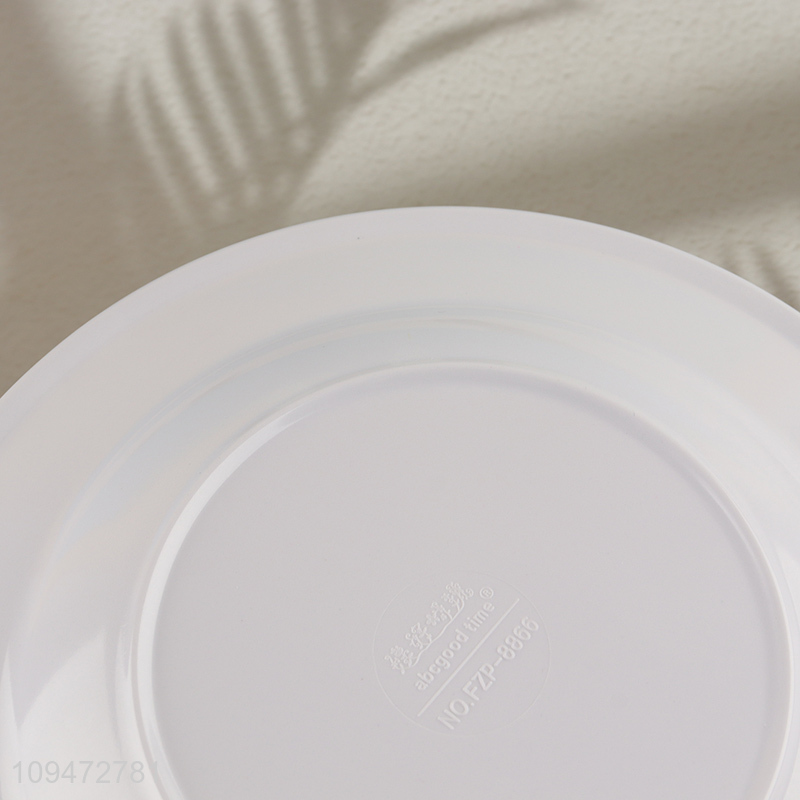 Low price white restaurant melamine tableware plate