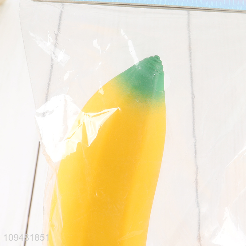 Low price banana shape tpr squeeze toys