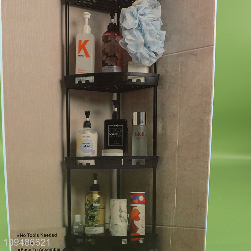 China factory household 4tier corner storage rack