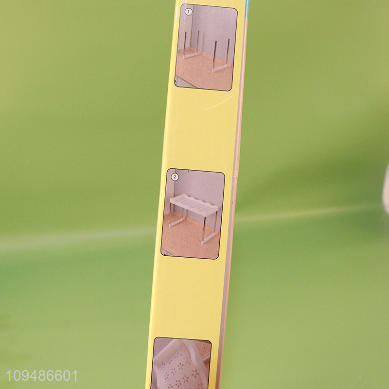 Low price stainless steel pipe kitchen spice rack