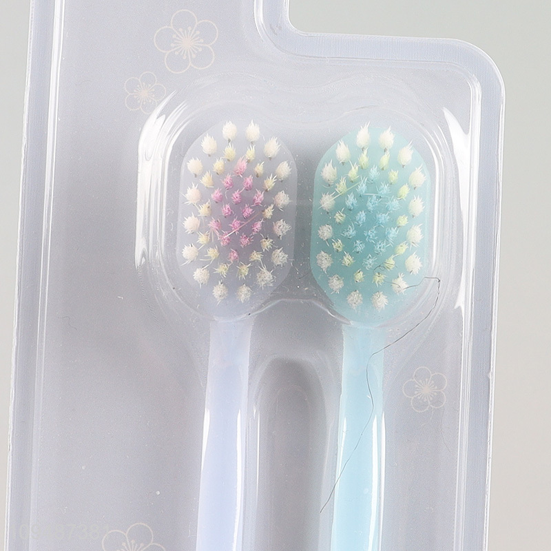 Good selling 2pcs family daily toothbrush set