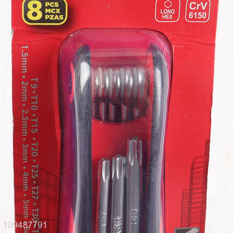 China factory hardware tool crv folding hex key set