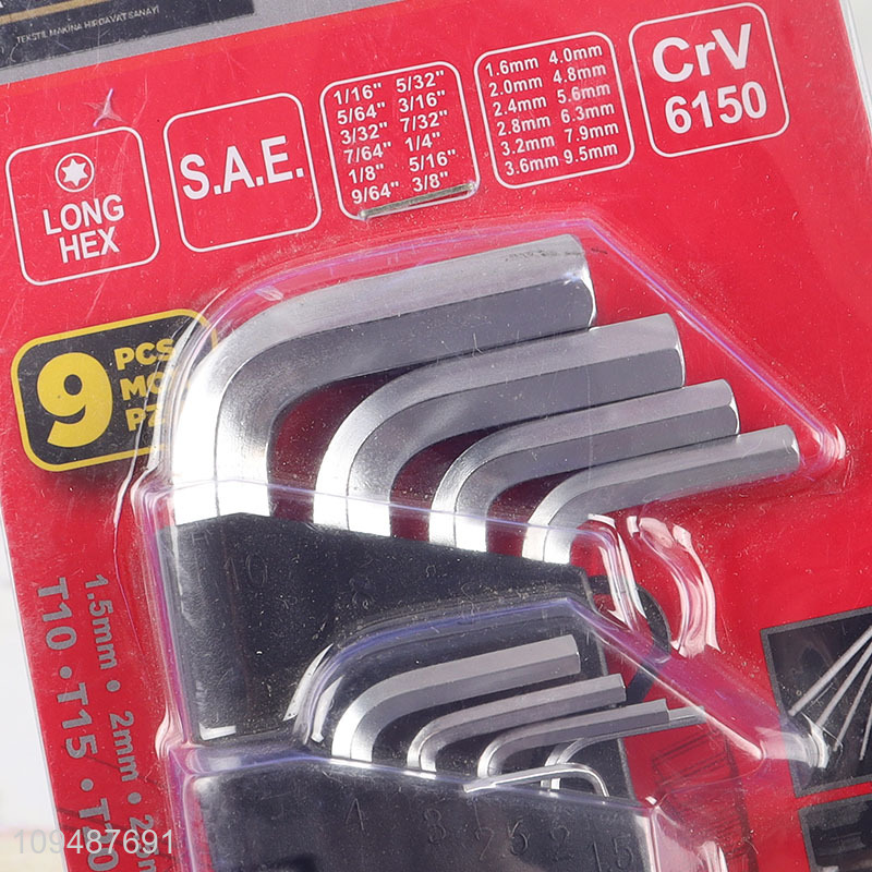 Hot sale hardware tool hex key set