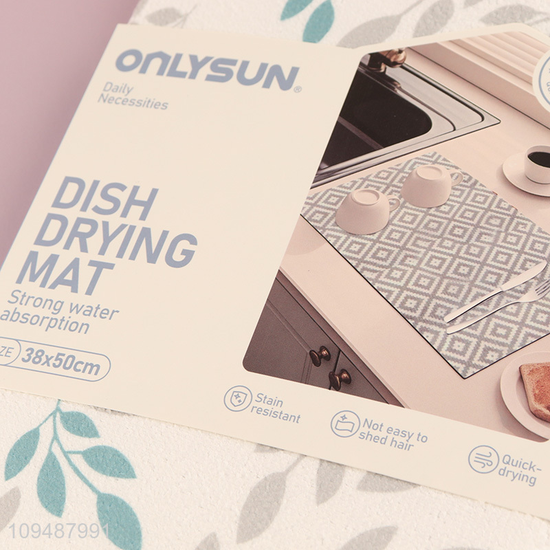 Hot selling kitchen reusable dish drying mat