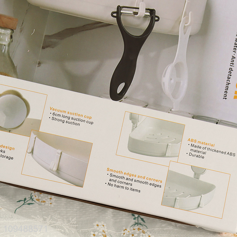Hot sale suction triangle storage rack for bathroom