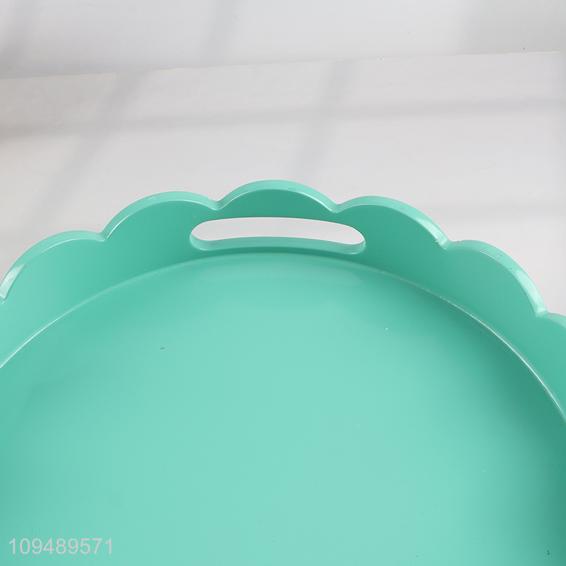 Top quality round storage tray fruits tray